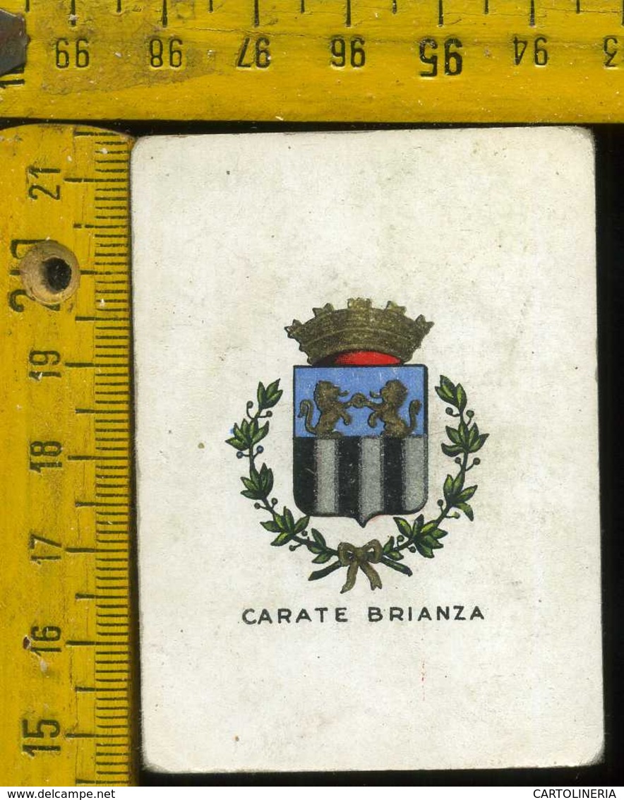 Figurina Brioschi Araldica Stemmi Città Italiane Serie 3 N°84 D   Carate Brianza - Altri & Non Classificati