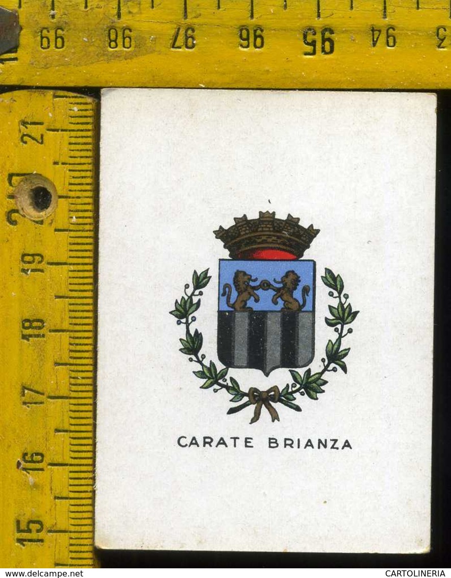 Figurina Brioschi Araldica Stemmi Città Italiane Serie 3 N°84 F  Carate Brianza - Altri & Non Classificati