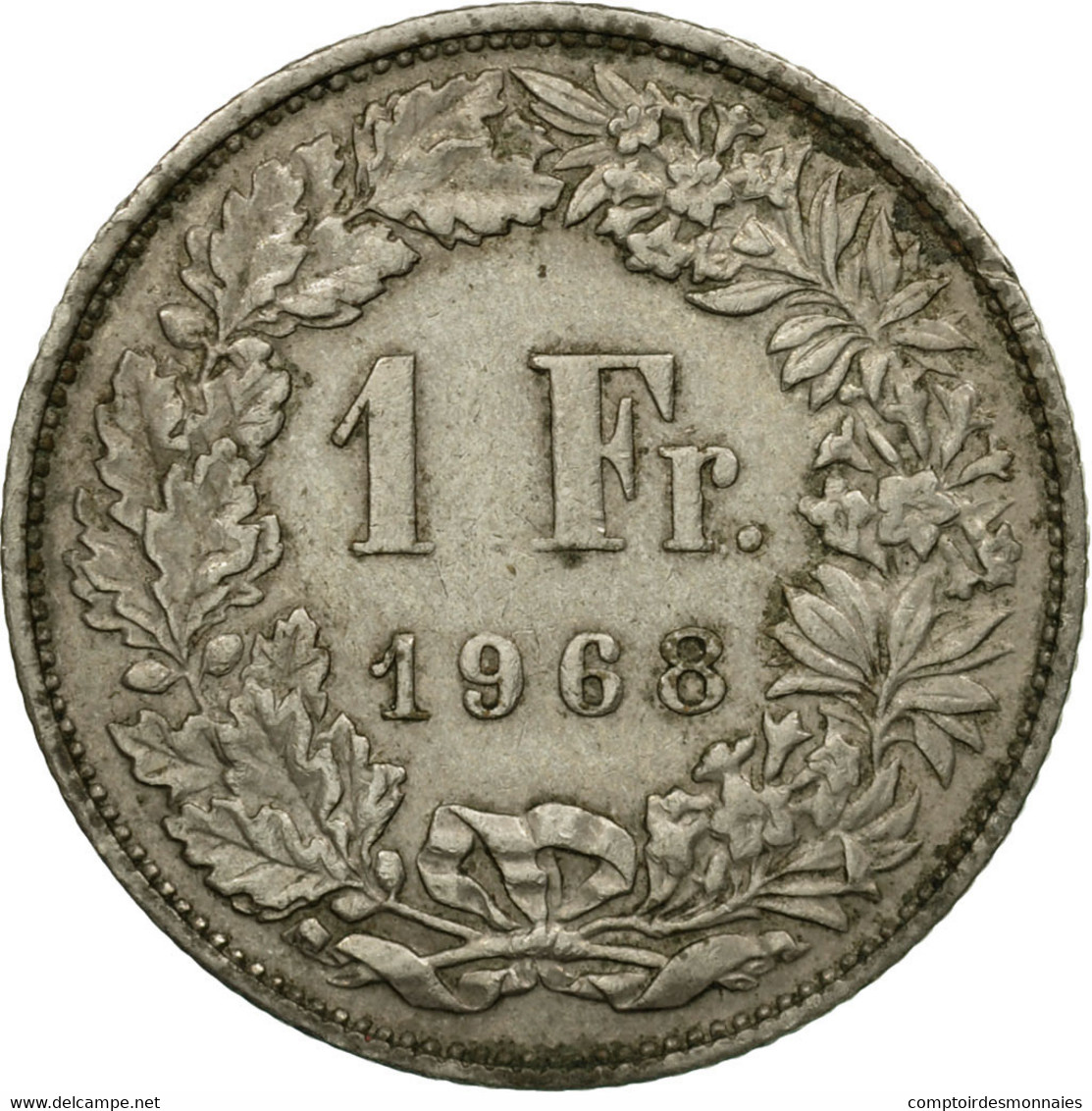 Monnaie, Suisse, Franc, 1968, Bern, TTB, Copper-nickel, KM:24a.1 - Autres & Non Classés