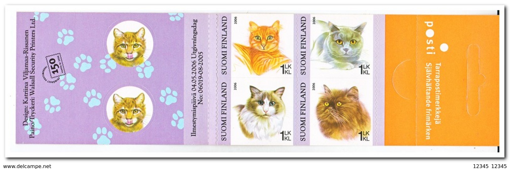 Finland 2006, Postfris MNH, Cats - Postzegelboekjes