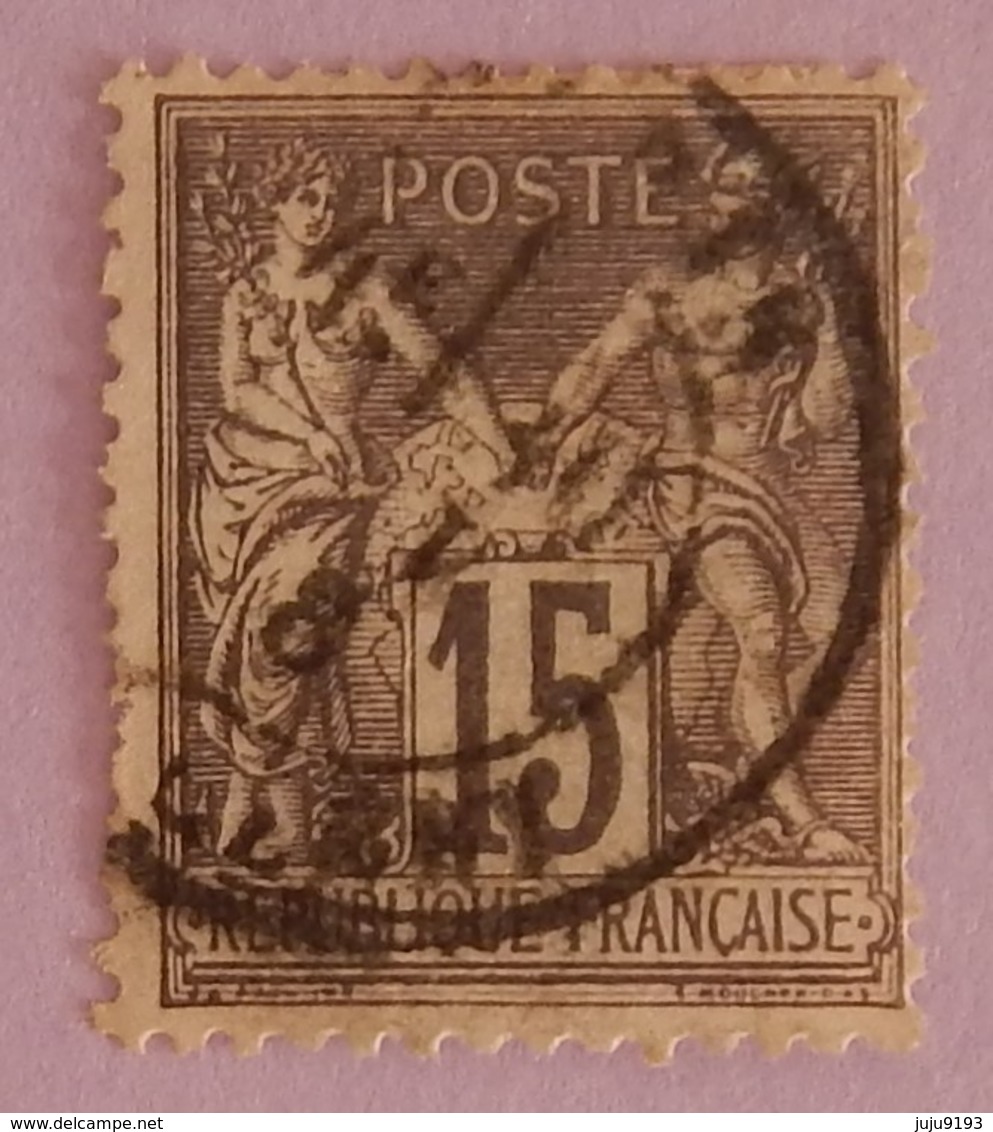 FRANCE TYPE SAGE YT 77 OBLITERE ANNEE 1876 - 1876-1898 Sage (Type II)