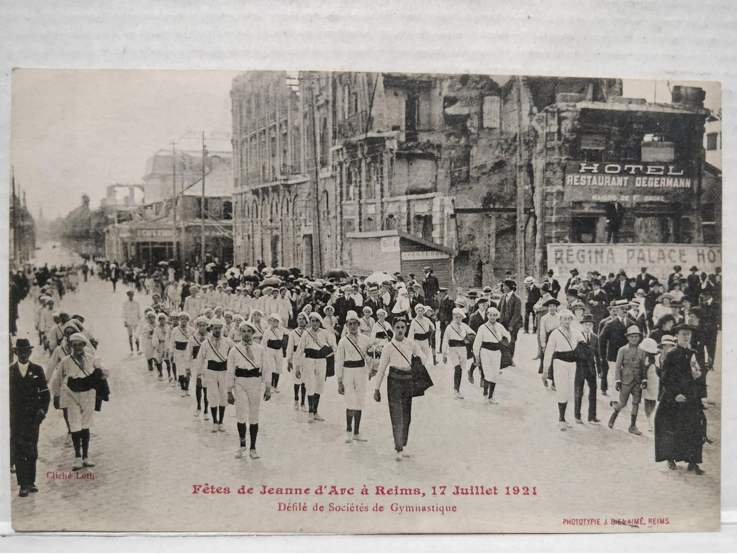 Reims. Fêtes De Jeanne D'Arc. 17 Juillet 1921. Sociétés De Gymnastique - Reims