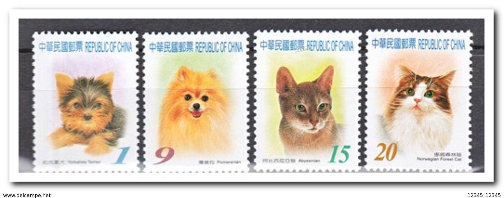 Taiwan 2006, Postfris MNH, Cats, Dogs - Ongebruikt