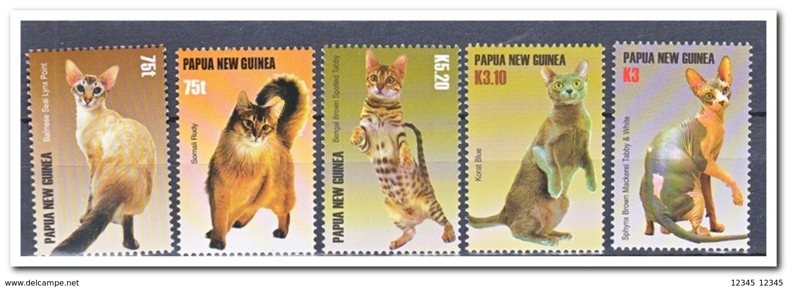 Papoea Nieuw Guinea 2005, Postfris MNH, Cats - Papoea-Nieuw-Guinea