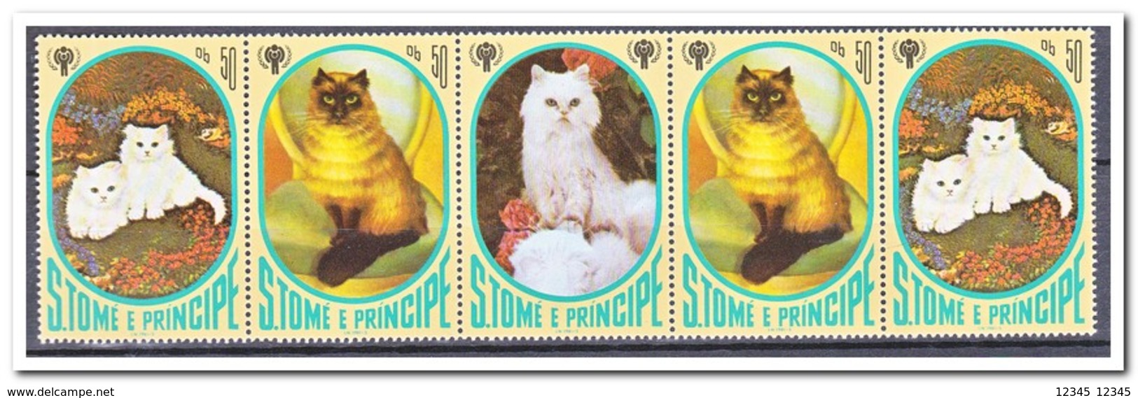 Sao Tome & Principe 1981, Postfris MNH, Cats - Sao Tome En Principe