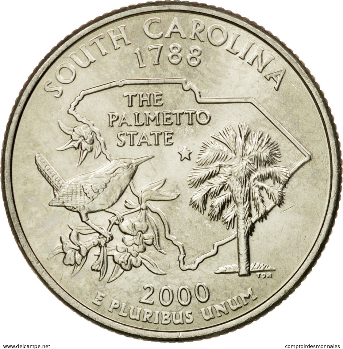 Monnaie, États-Unis, Quarter, 2000, U.S. Mint, Denver, FDC, Copper-Nickel Clad - 1999-2009: State Quarters