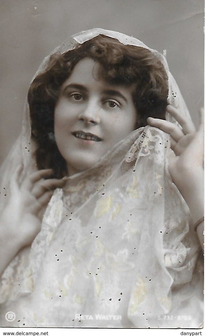 RETA WALTER CHANTEUSE D'OPERA ASSASSINEE EN 1906 PAR UN DE SES AMANTS CARTE POSTEE EN 1906 - Femmes Célèbres