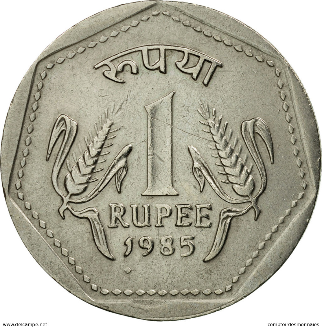Monnaie, INDIA-REPUBLIC, Rupee, 1985, TTB, Copper-nickel, KM:79.1 - Inde
