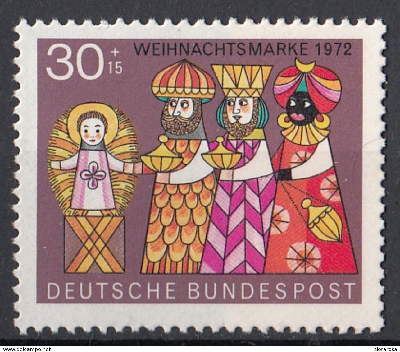 Germania 1972 Sc. B495 Natale Christmas Adorazione Magi - Adoration Kings MNH Germany - Quadri