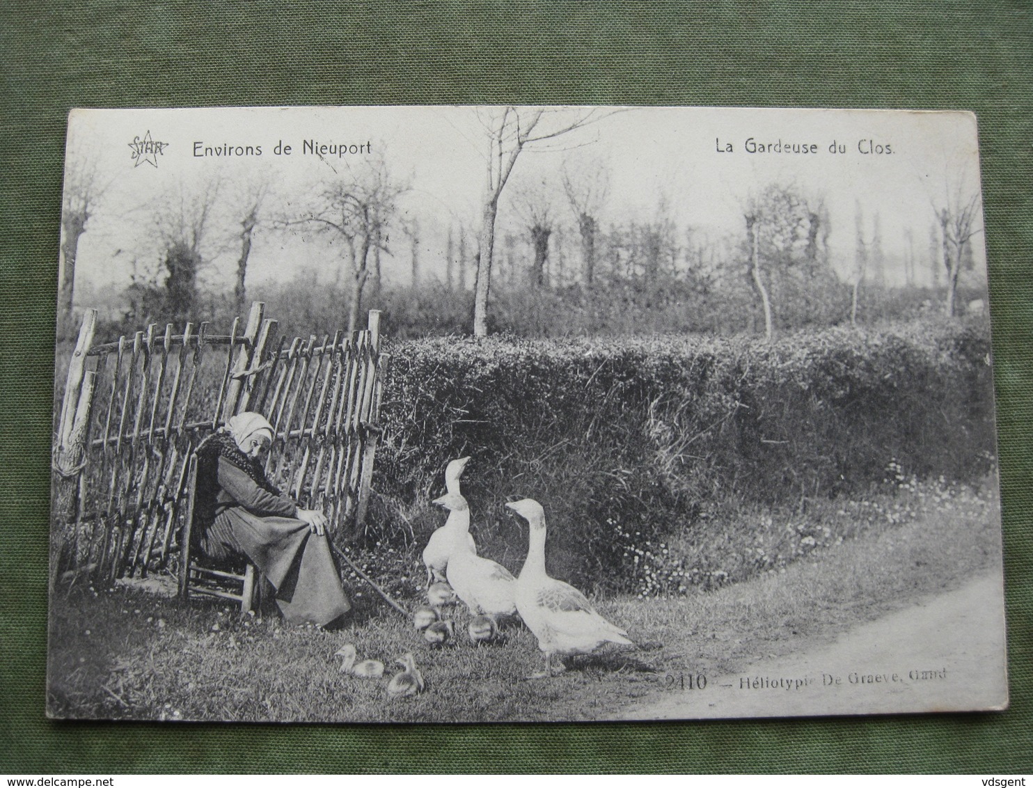 NIEUWPOORT - LA GARDEUSE DU CLOS 1912 ( Scan Recto/verso ) - Nieuwpoort