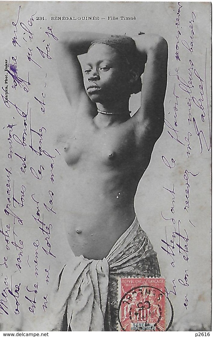 SENEGAL- GUINEE -  1905 -  FILLE TIMNE - Senegal