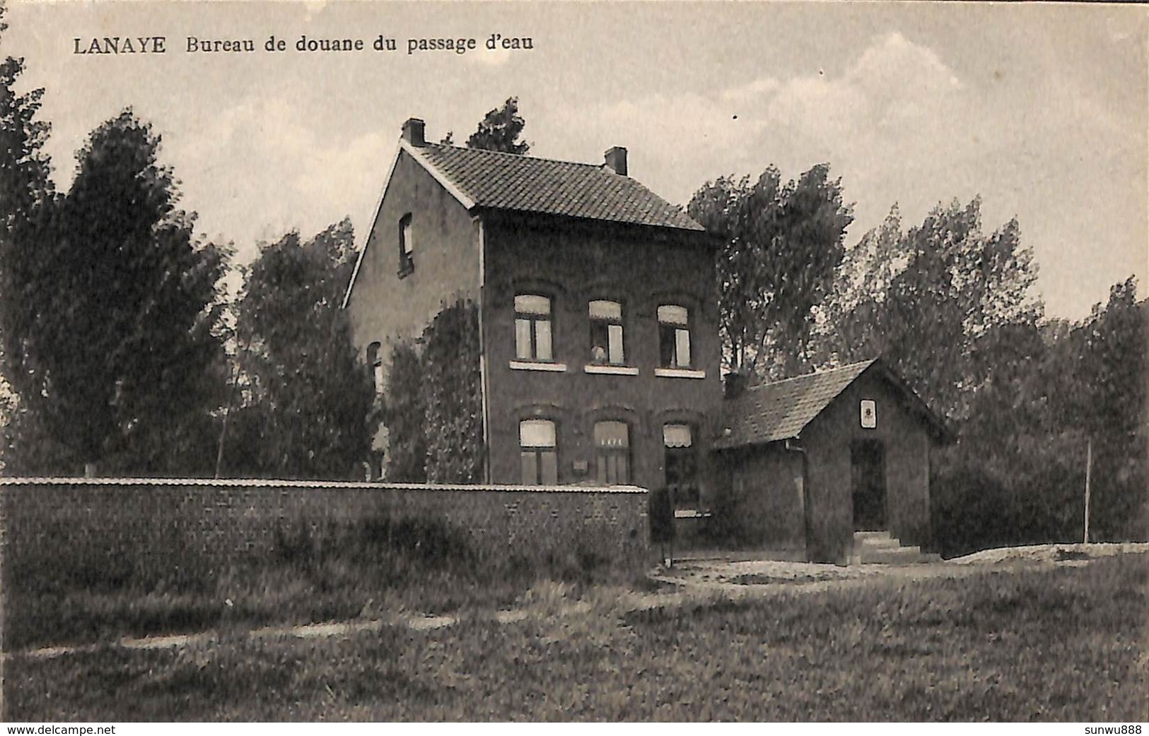 Lanaye - Bureau De Douane Du Passage D'eau (café, Animée, Edit. Henri Kaquet) - Visé