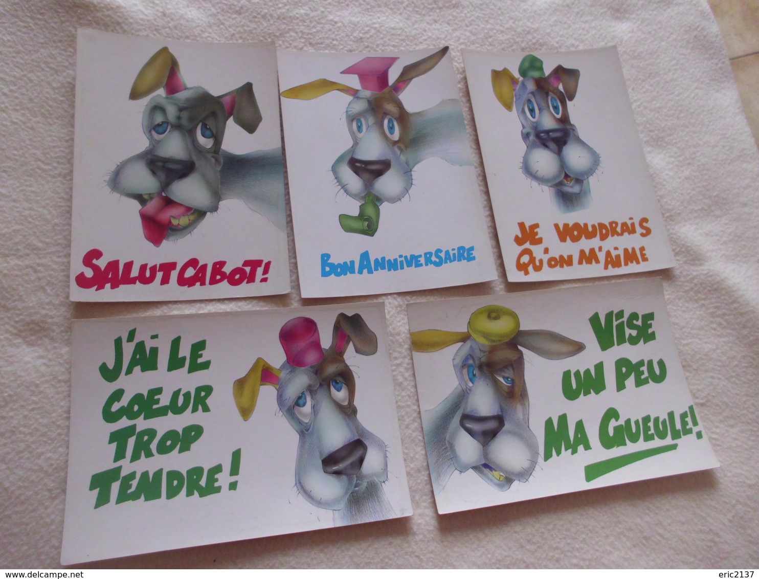 LOT DE 5 ILLUSTRATIONS ...COLLECTION TOTSY ...SIGNE G. LOPEZ - 5 - 99 Cartes