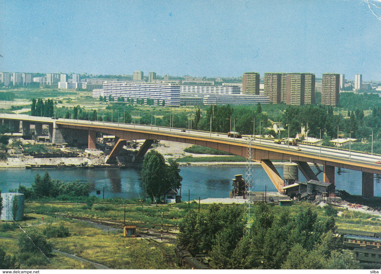 Serbia Belgrade / Panorama, Bridge - Servië