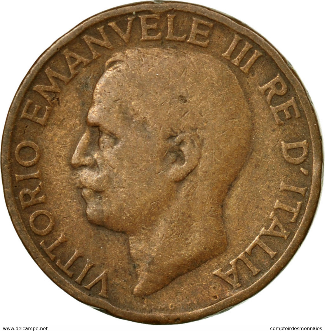 Monnaie, Italie, Vittorio Emanuele III, 10 Centesimi, 1927, Rome, TB, Bronze - 1900-1946 : Victor Emmanuel III & Umberto II