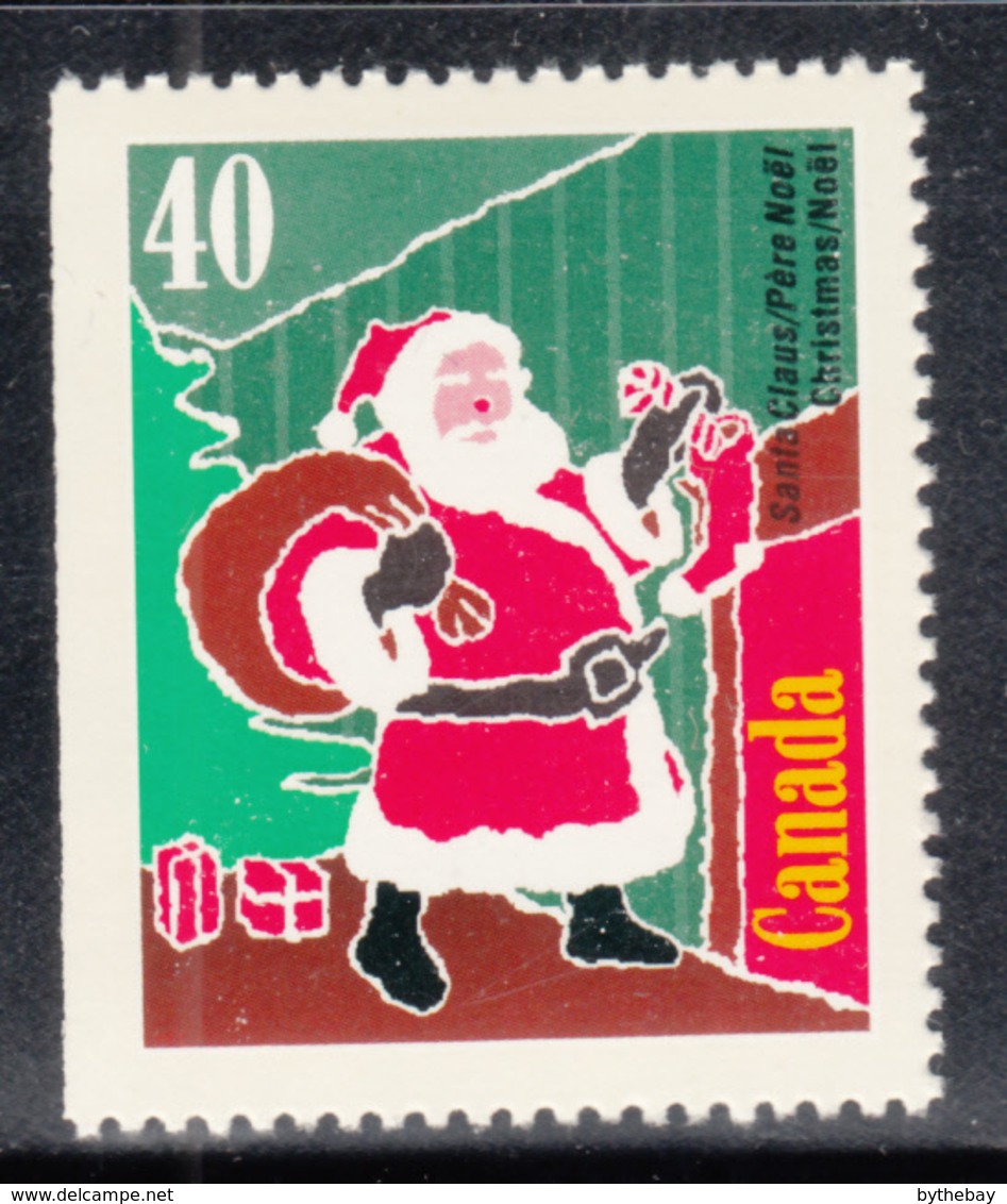 Canada 1991 MNH Sc #1339as 40c Santa Claus Booklet Single Ex BK134 - Single Stamps