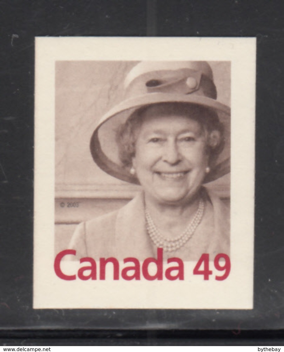 Canada 2003 MNH Sc #2012 49c QEII Booklet Single - Single Stamps