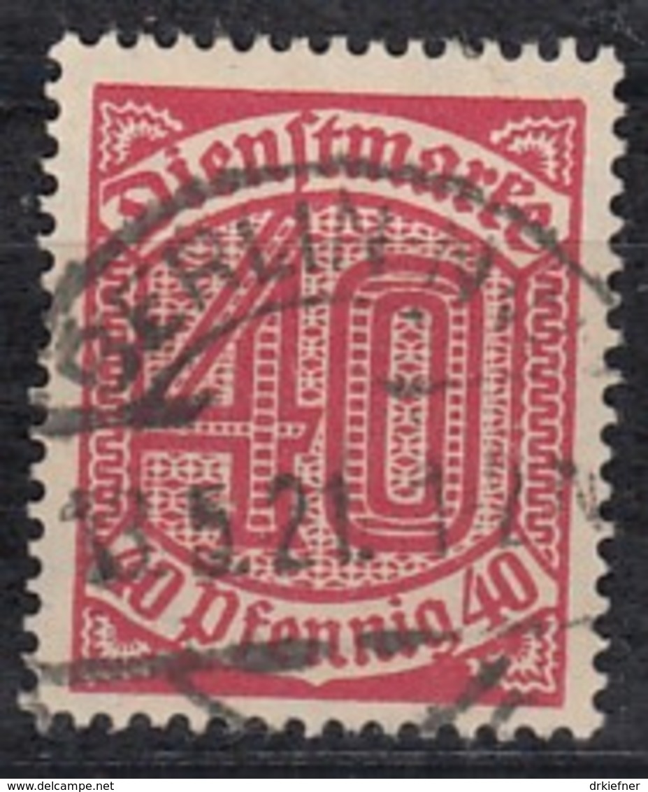 DR Dienst 28, Gestempelt, Geprüft, 1920 - Dienstmarken