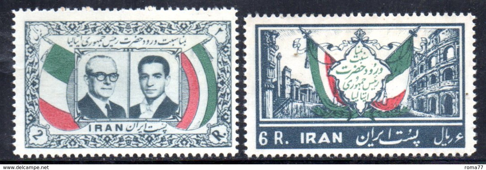 XP4323 - IRAN PERSIA 1957,  Serie Yvert N. 889/890 ***  GRONCHI - Iran