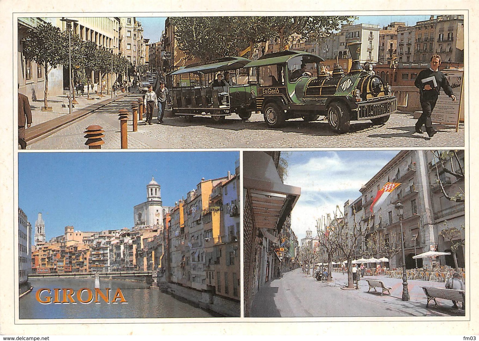 Girona Gerona Train Touristique Sur Pneus Pneu - Gerona