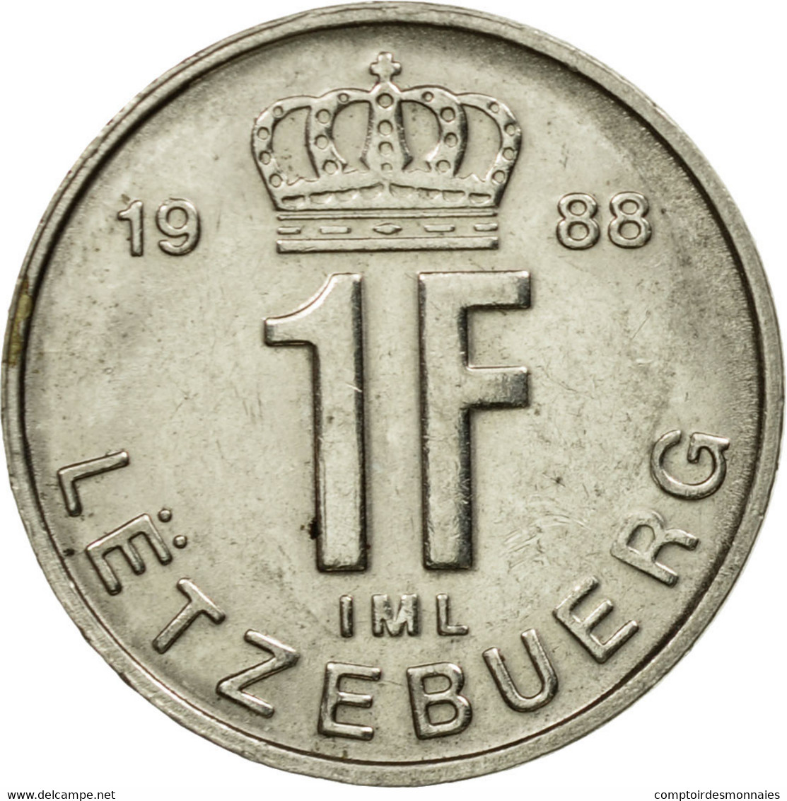 Monnaie, Luxembourg, Jean, Franc, 1988, SUP, Nickel Plated Steel, KM:63 - Luxembourg