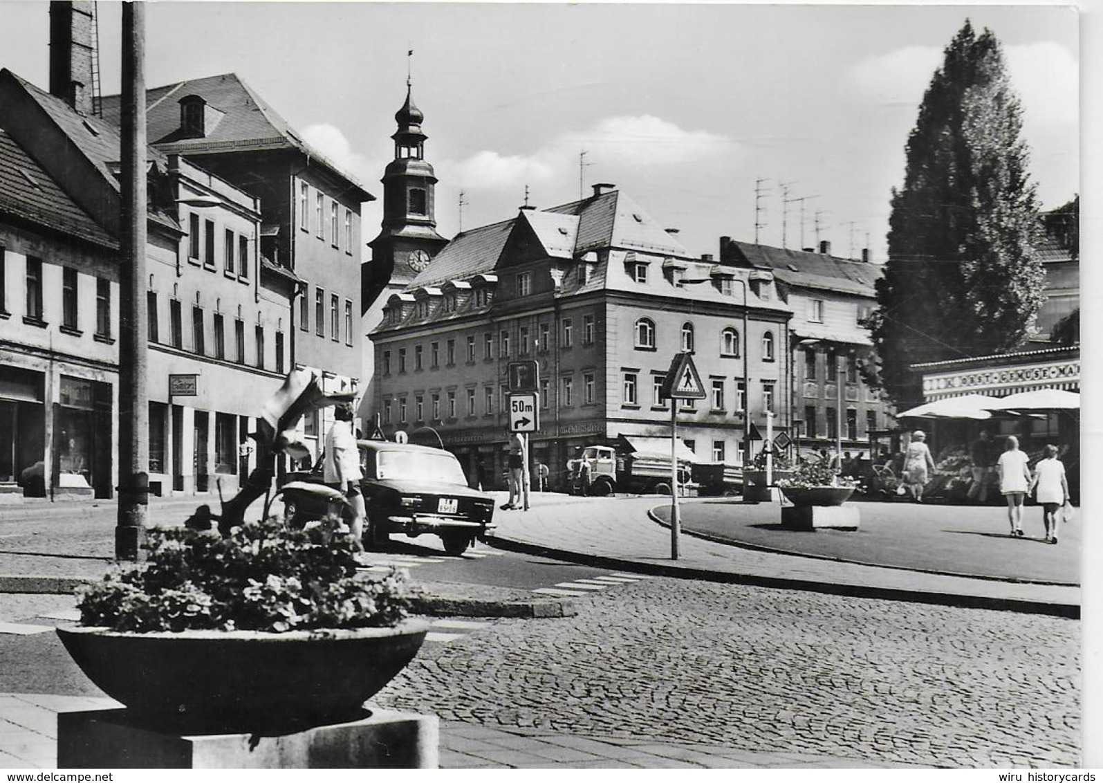 AK 0189  Reichenbach ( Vogtl. ) - Bahnhofstraße-Roßplatz / Ostalgie , DDR Um 1977 - Reichenbach I. Vogtl.