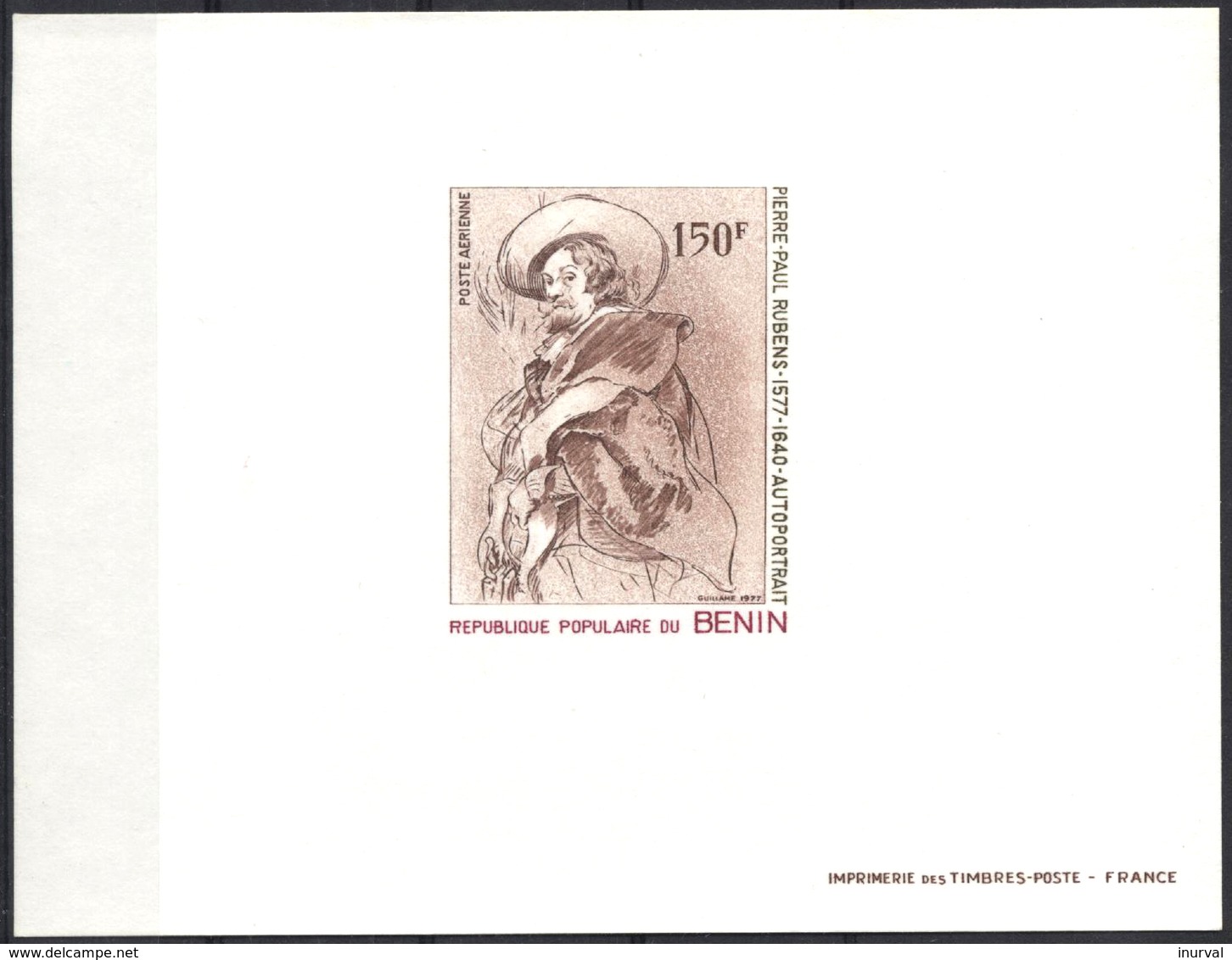 Benin - 1977. Luxe Block (Stamp Michel #107) Flemish Painter - P. P. Rubens - Benin – Dahomey (1960-...)