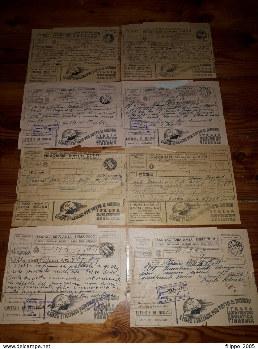 1870/1953 Lotto 30 Telegrammi 24 PUBBLICITARI - PUBBLICITA' - STORIA POSTALE - Pubblicitari