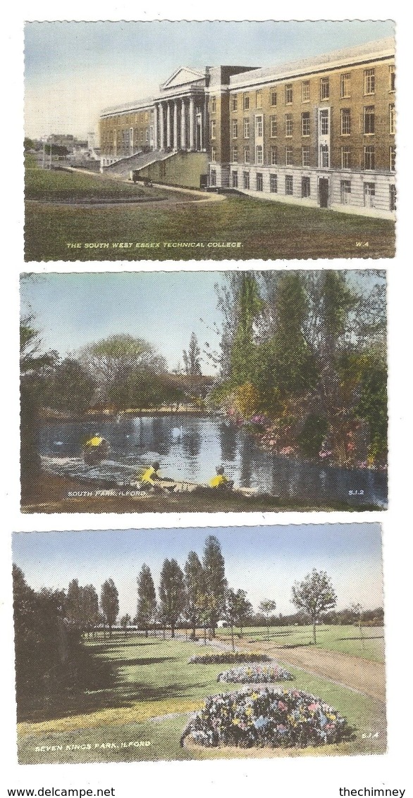 *********  THREE OLD POSTCARDS OF ILFORD ESSEX - Other & Unclassified