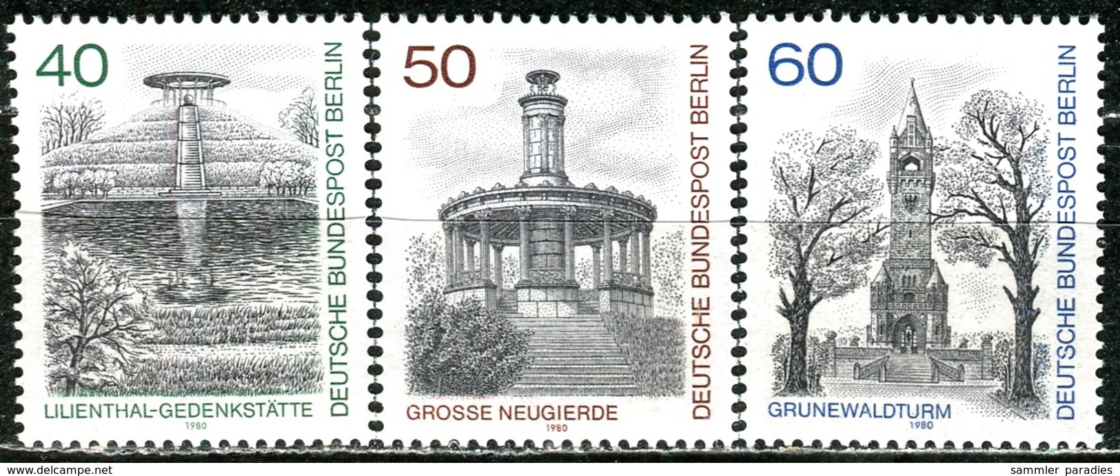 Berlin - Mi 634 / 636 - ** Postfrisch (D) - Berliner Ansichten III - Ungebraucht