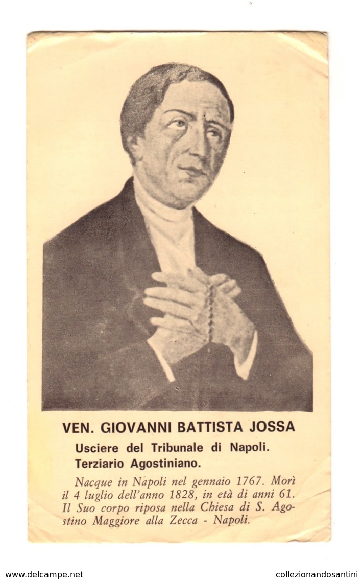 152 Santino Antico Venerabile Giovanni Battista Jossa Da Napoli - Religione & Esoterismo