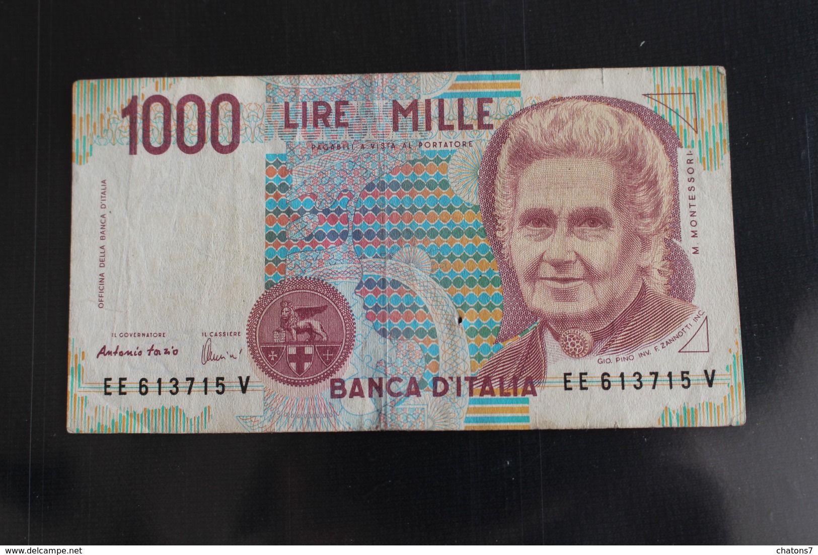 M-An / Billet  -  Italie - République Banca D'Italia  - 1000 Lire  Montessori / Année 1990 - 20000 Lira