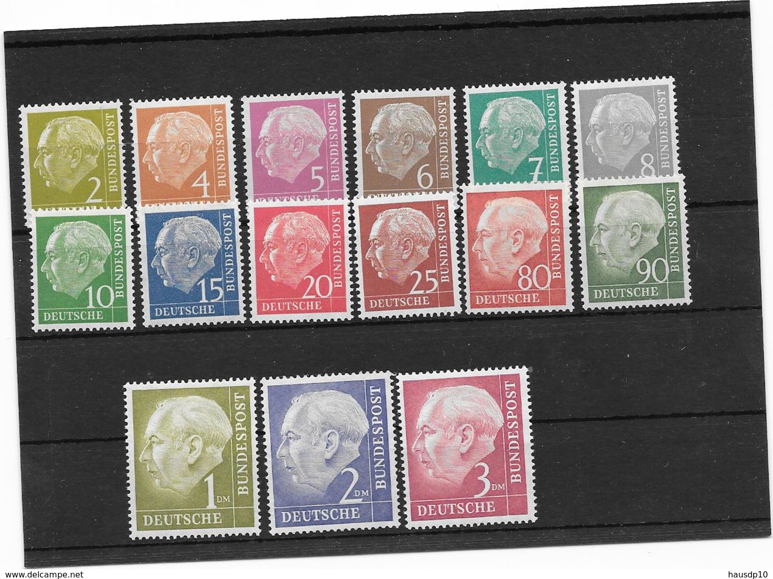 Lot Bund Heuss 177-196 15 Werte ** - Unused Stamps