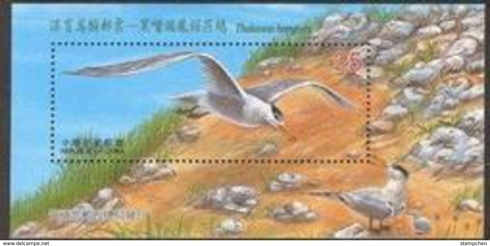 2002 Conservation Of Bird Stamp S/s Crested Tern Fauna Rock Migratory - Unused Stamps