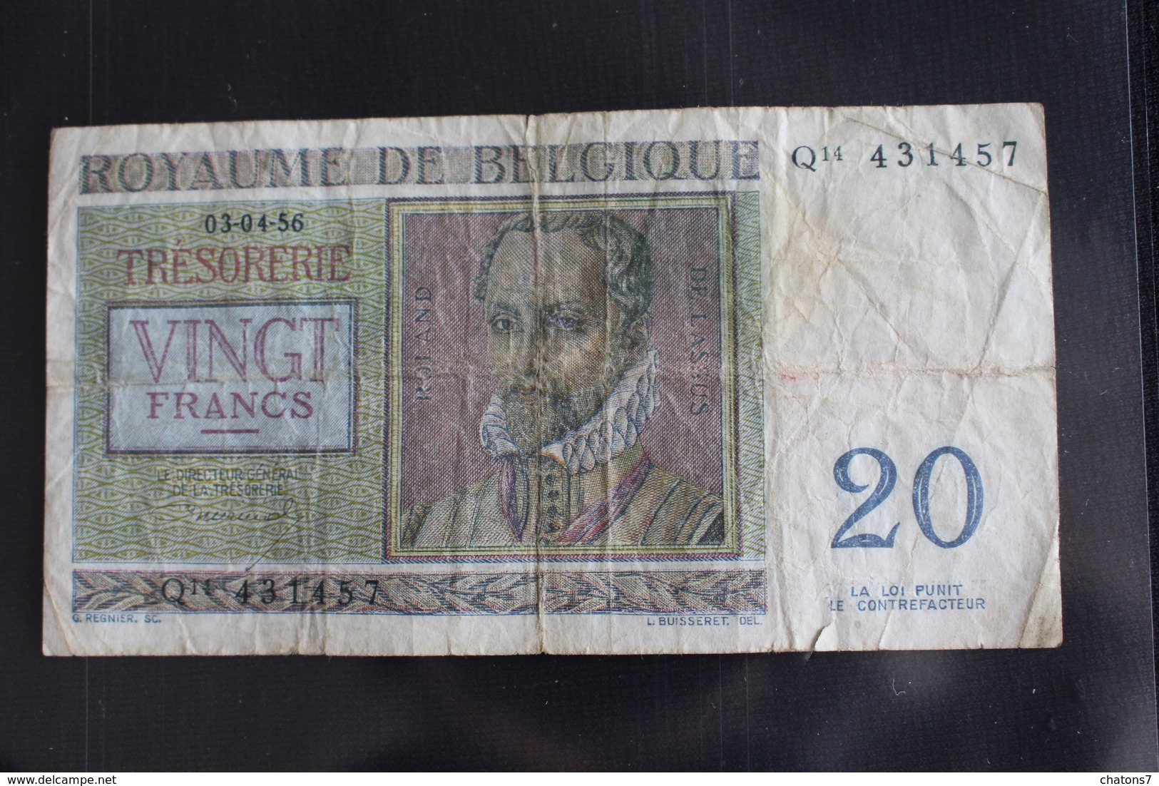 M-An / Billet  - Royaume De  Belgique, 20 Francs / Année 1956 - 20 Francs