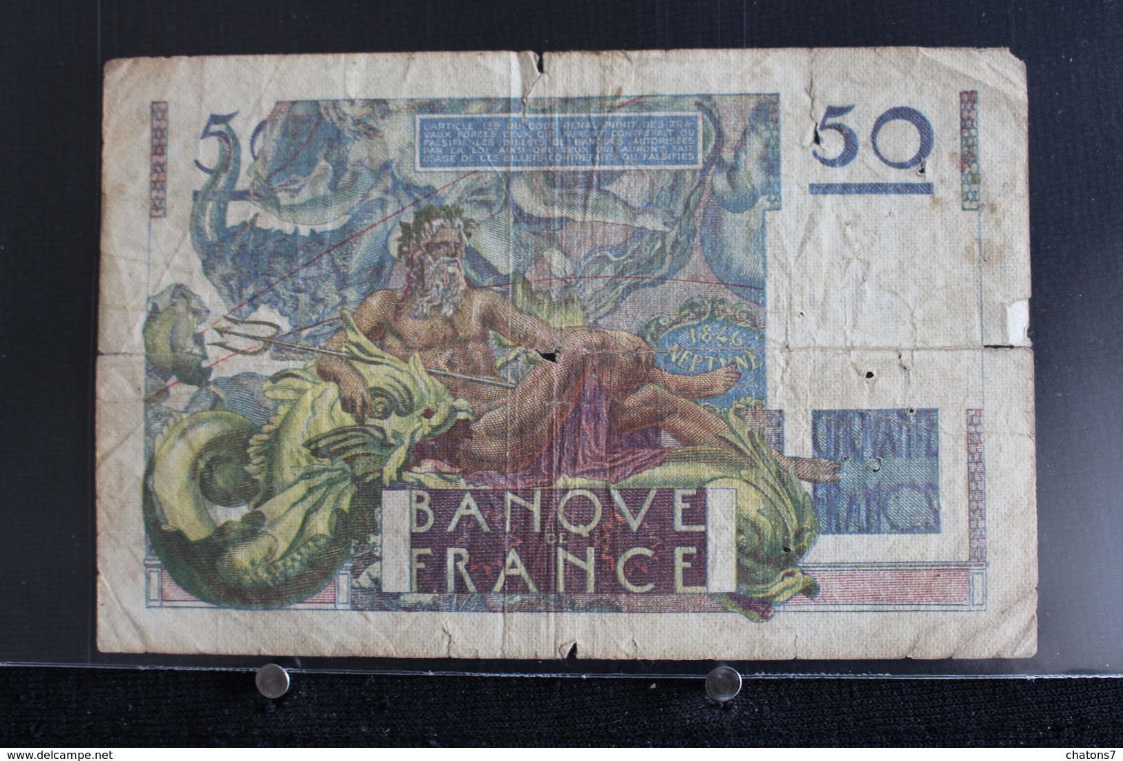 M-An / Billet  -  Banque De France 50 Francs / Année 1947 - 50 F 1940-1942 ''Jacques Coeur''