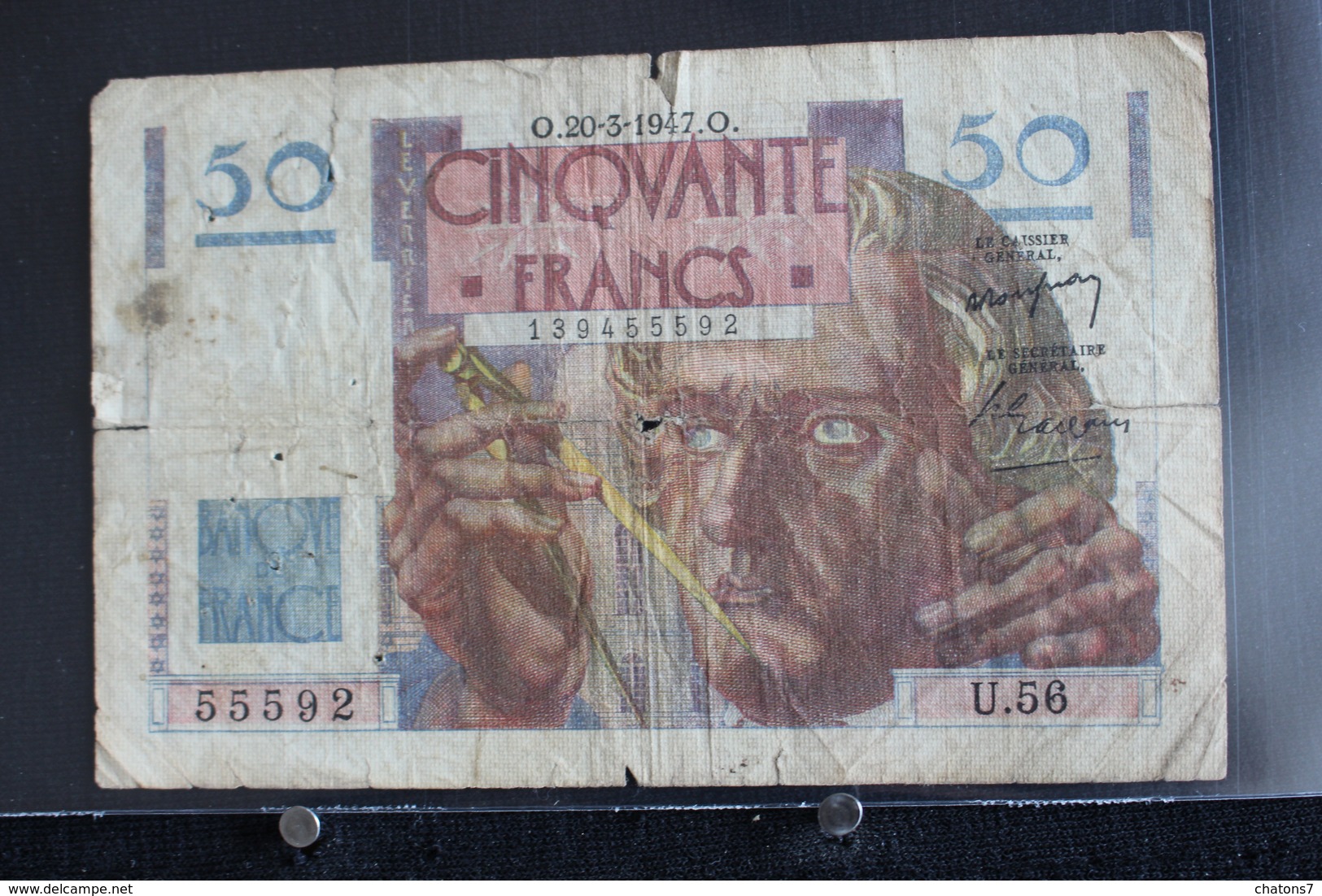 M-An / Billet  -  Banque De France 50 Francs / Année 1947 - 50 F 1940-1942 ''Jacques Coeur''