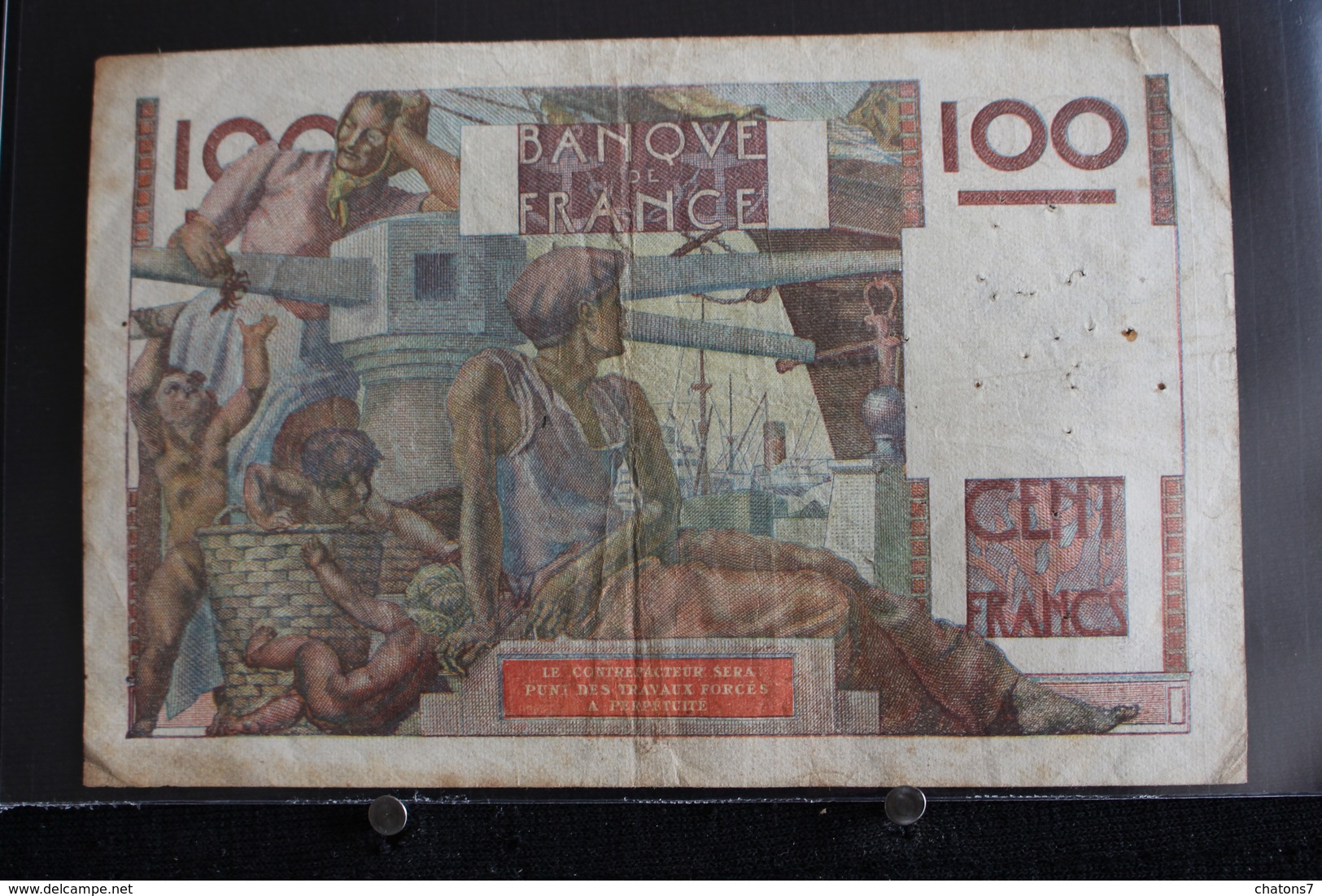 M-An / Billet  -  Banque De France 100 Francs / Année 1945 - 100 F 1945-1954 ''Jeune Paysan''