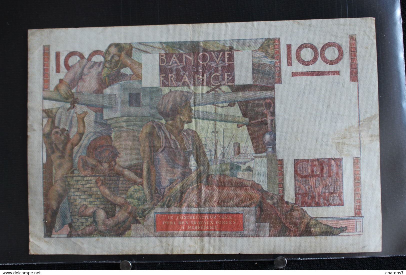 M-An / Billet  -  Banque De France 100 Francs / Année 1949 - 100 F 1945-1954 ''Jeune Paysan''
