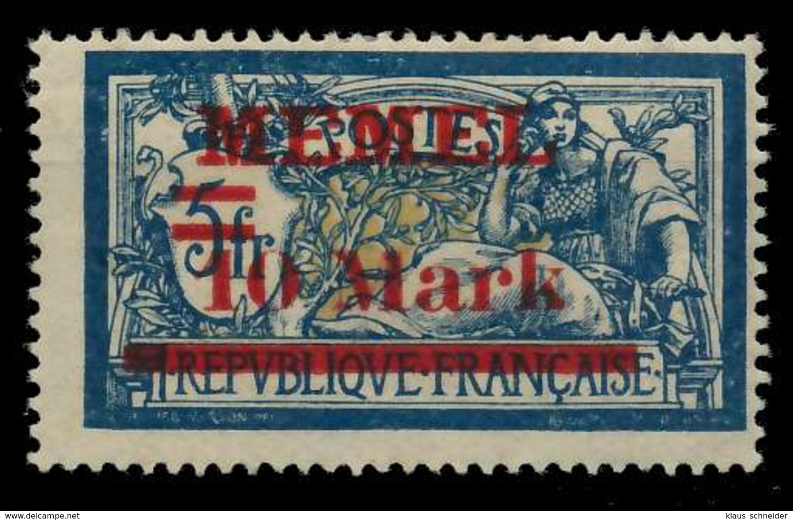 MEMEL 1921 Nr 38aI Ungebraucht X886592 - Memel (Klaïpeda) 1923