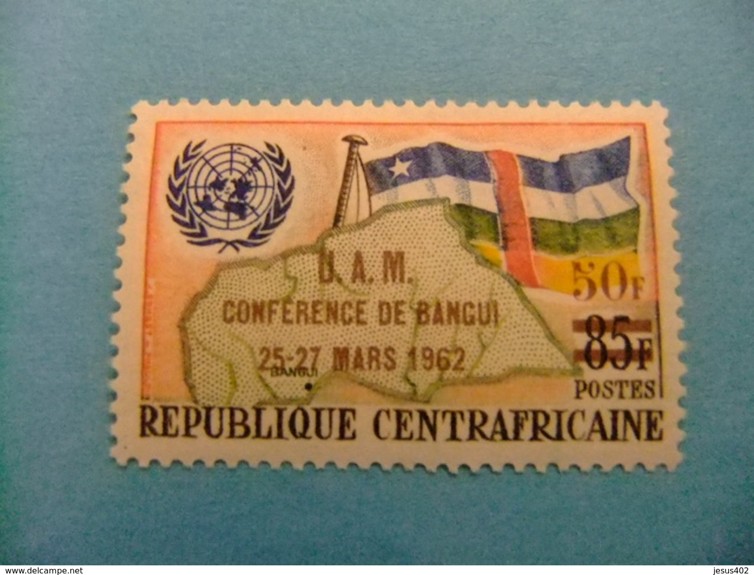 Republica Centroafricana 1962 Conferencia Union Africana Yvert 19 ** MNH - República Centroafricana