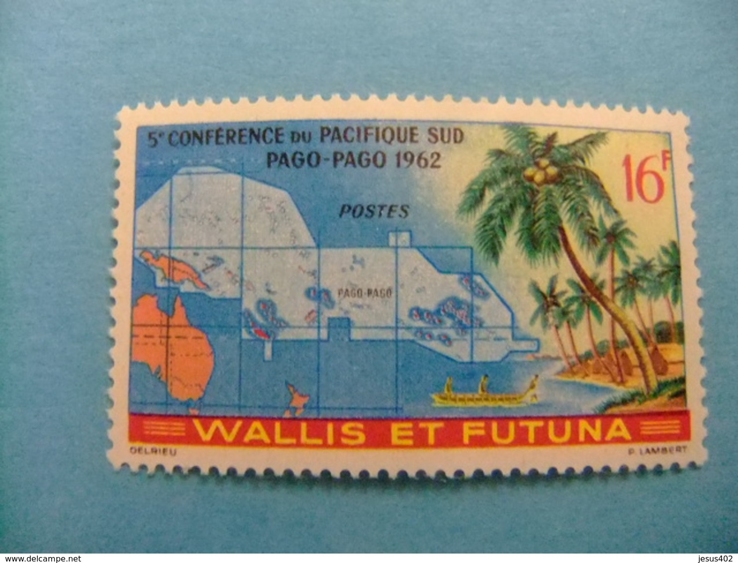 Wallis Et Futuna 1962 Conferencia En El Pacifico Sur Yvert 161 ** MNH - Ungebraucht