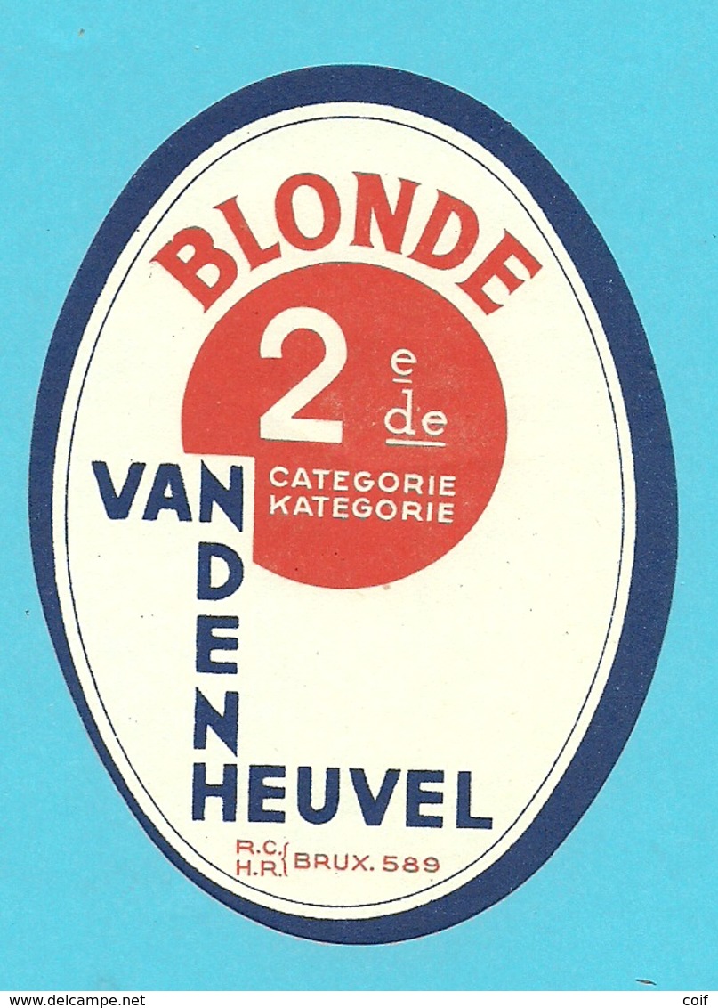 Brasserie - Brouwerij :Bieretiket/  étiquette Ancienne Bière Belge "Vandenheuvel " BLONDE 2 De/me CATEGORIE - Bière