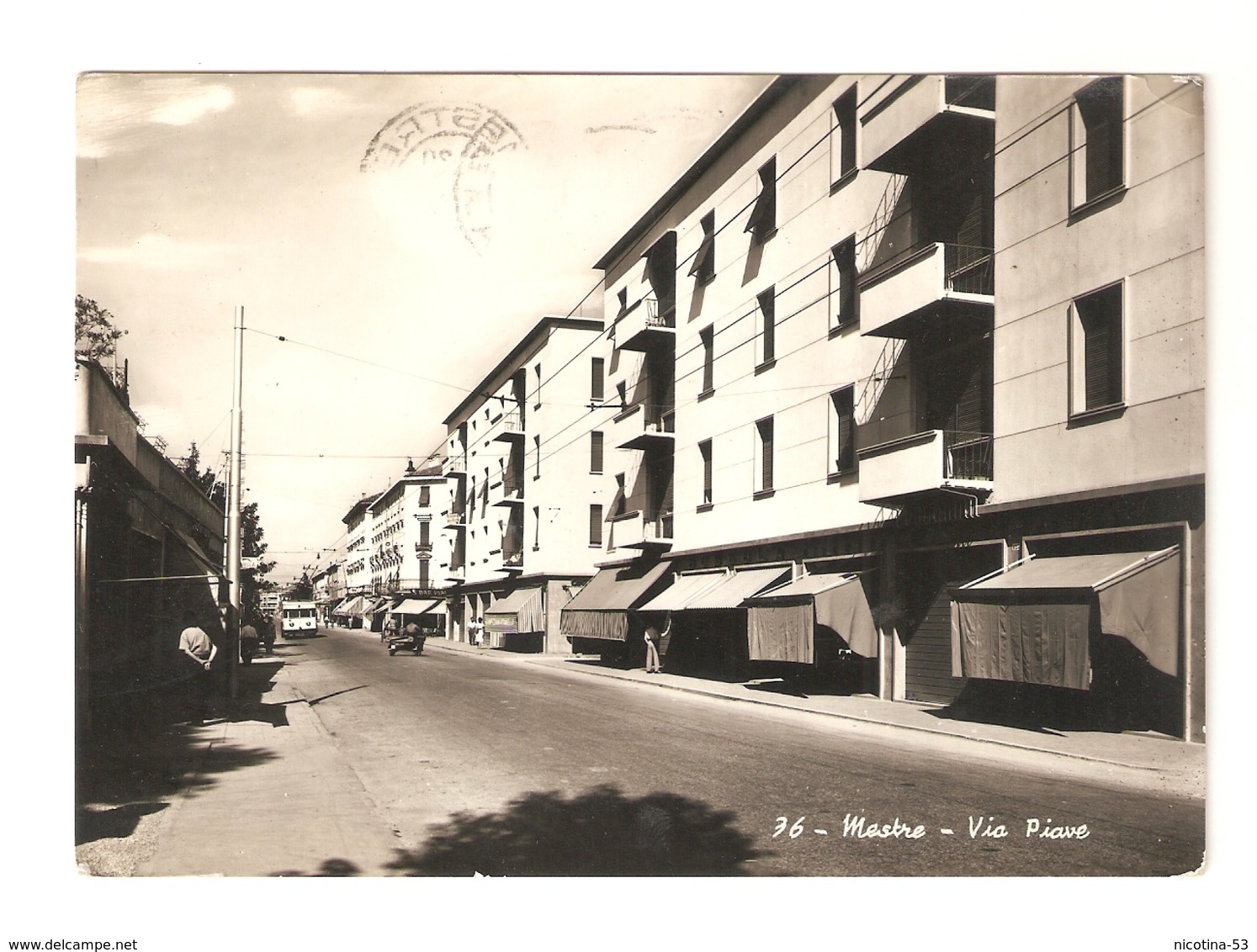 CT--02852-- MESTRE ( VENEZIA ) VIA PIAVE - VIAGGIATA 1956 - Altri & Non Classificati