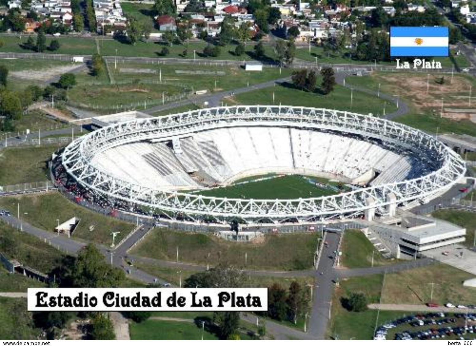 Argentina Ciudad De La Plata Football Stadium New Postcard Argentinien Stadion AK - Football