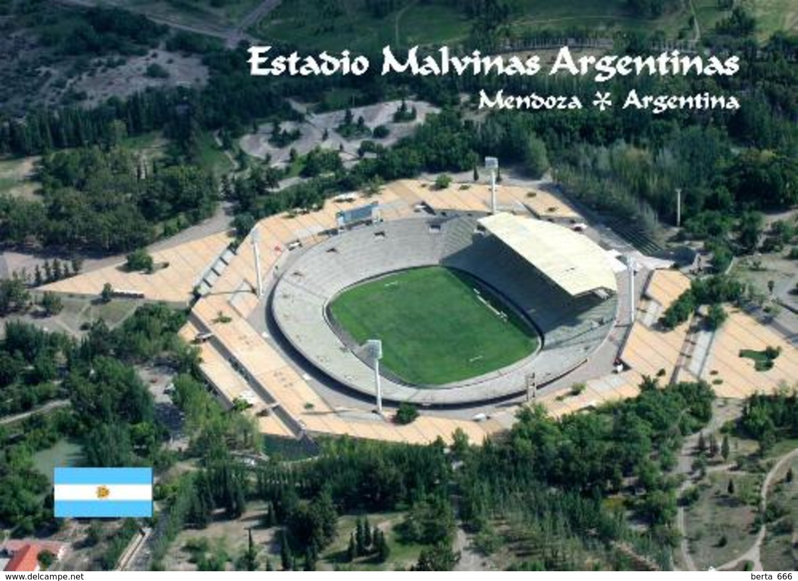 Argentina Malvinas Argentinas Football Stadium New Postcard Argentinien Stadion AK - Fussball