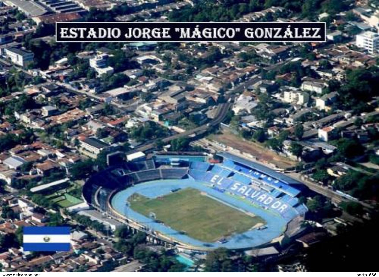 El Salvador Estadio Jorge "Magico" Gonzalez Football Stadium New Postcard Stadion AK - El Salvador