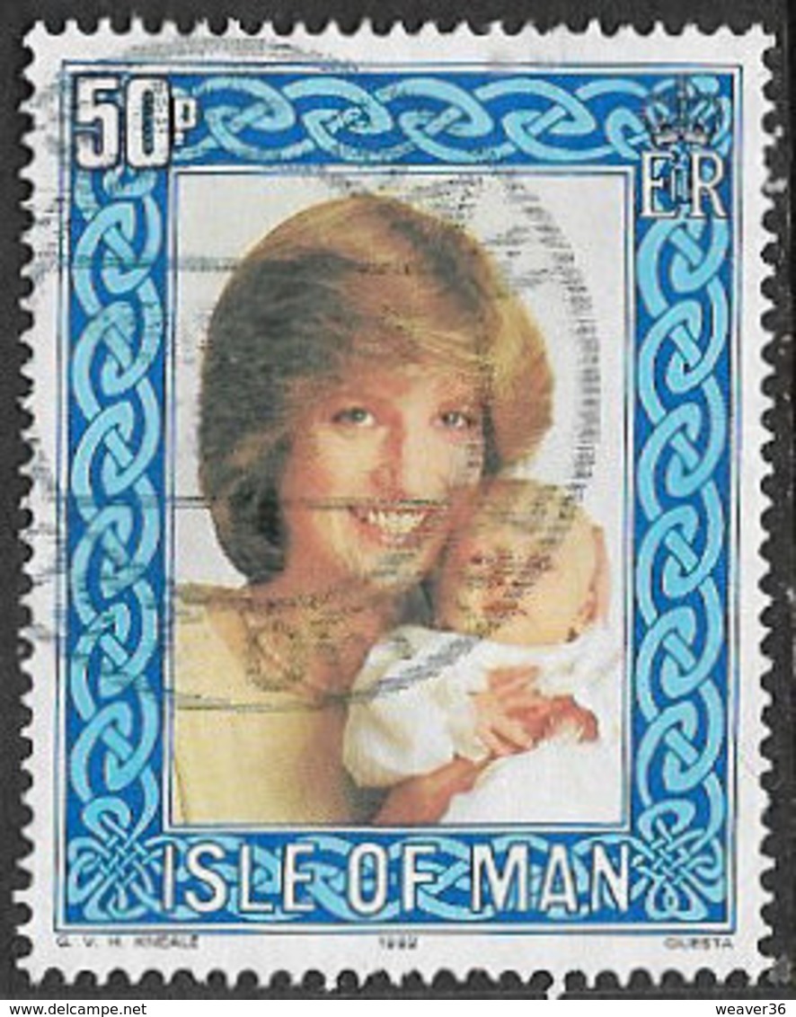 Isle Of Man SGMS227(ex) 1982 Princess Diana 50p Ex Mini Sheet Good/fine Used [12/12494/25D] - Isle Of Man