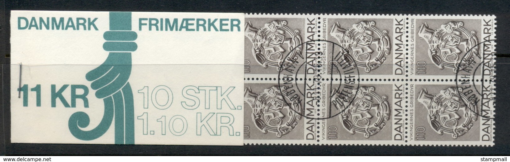 Denmark 1979 Viking Art Booklet CTO - Unused Stamps