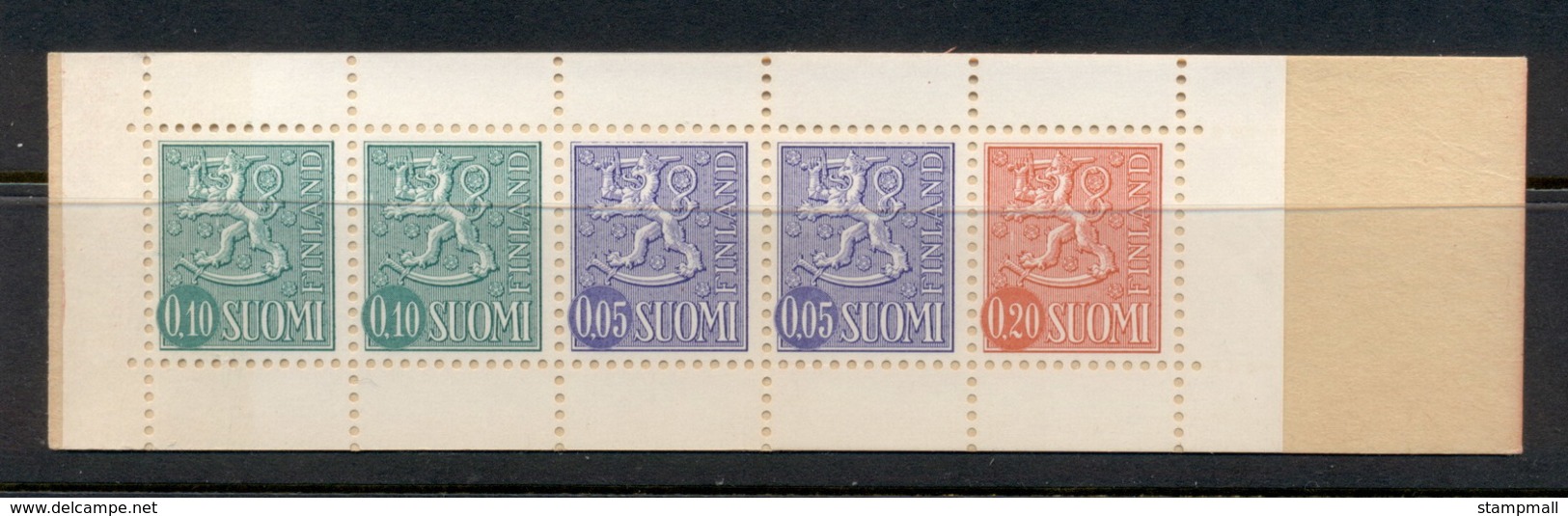 Finland 1963-67 Arms Of Finland Booklet 2x10, 2x5, 1x20 MUH - Booklets